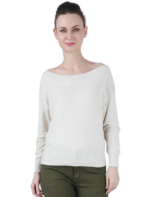 boat neck solid pullover - 17428200 - Very Small Image - 1