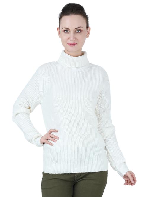 high neck solid pullover - 17428201 - Very Small Image - 1