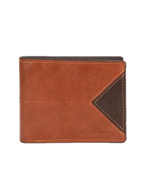 orang & brown leatherette wallet - 17429078 - Very Small Image - 1