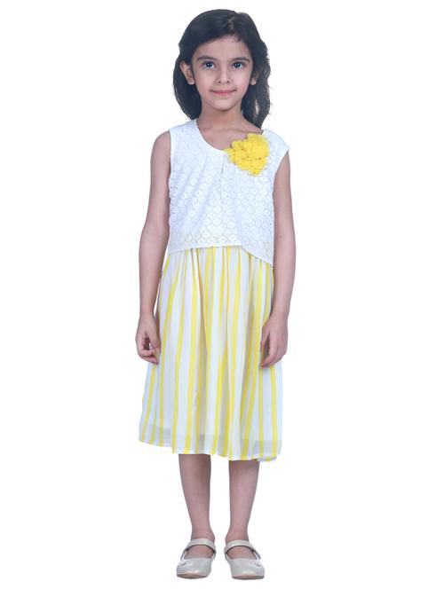 girls round neck sleeveless frock - 17429287 - Very Small Image - 1