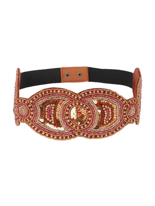orange synthetic leather) belt - 17429305 - Very Small Image - 1