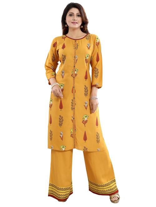 printed a-line kurta - 17429632 - Very Small Image - 1
