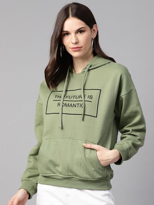 hooded neck quirky text sweatshirt - 17431579 - Very Small Image - 1