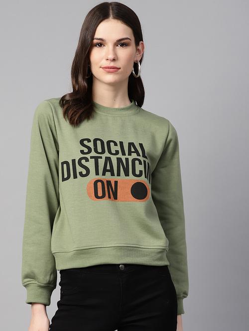 crew neck quirky sweatshirt - 17431582 - Very Small Image - 1