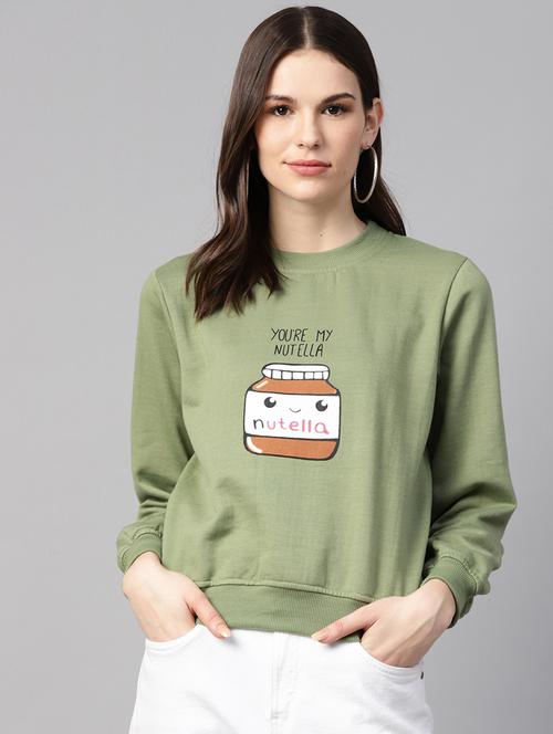 crew neck quirky sweatshirt - 17431591 - Very Small Image - 1