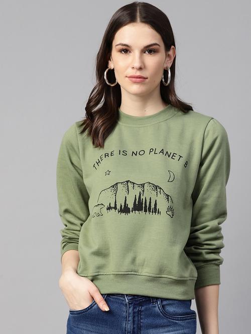 crew neck printed sweatshirt - 17431604 - Very Small Image - 1