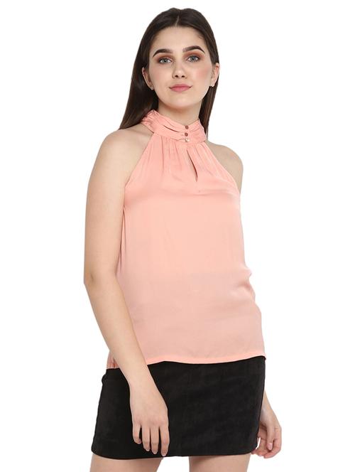 halter neck solid top - 17431680 - Very Small Image - 1