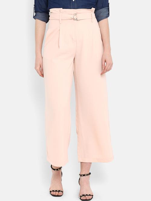 high rise pleated culotte capri - 17431821 - Very Small Image - 1