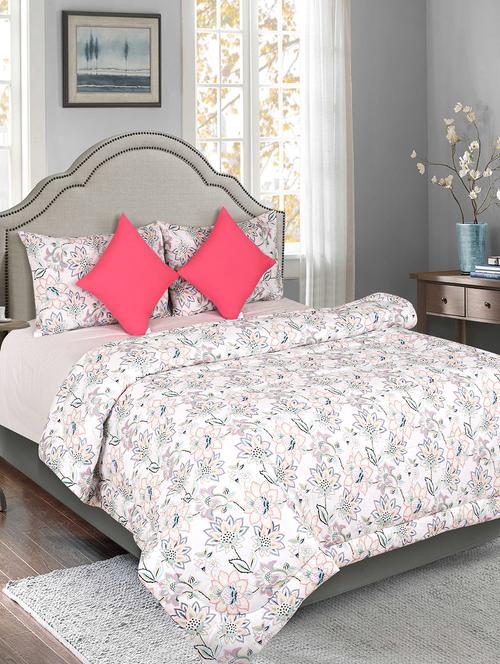 cotton king size 5 pc reversible comforter set - 17432481 - Very Small Image - 1