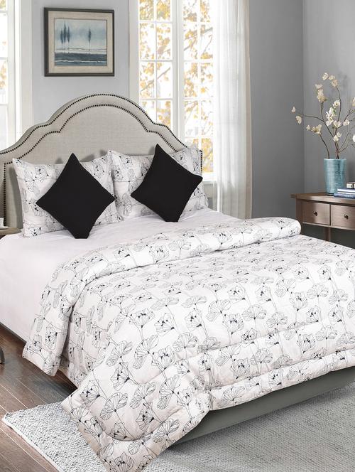 cotton king size 5 pc reversible comforter set - 17432490 - Very Small Image - 1