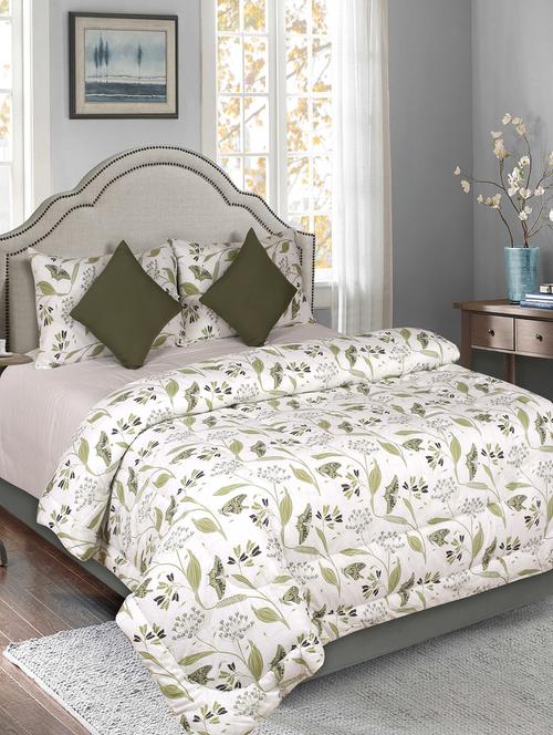 cotton king size 5 pc reversible comforter set - 17432500 - Very Small Image - 1