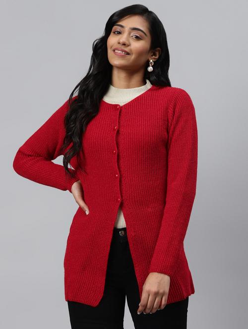 self design regular cardigan - 17432590 - Very Small Image - 1