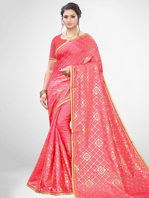 foil printed saree - 17433592 - Very Small Image - 1