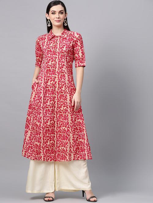 floral a-line kurta - 17433807 - Very Small Image - 1