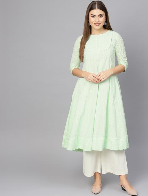 floral a-line kurta - 17433808 - Very Small Image - 1