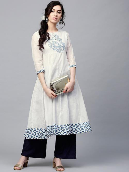 floral anarkali kurta - 17433819 - Very Small Image - 1