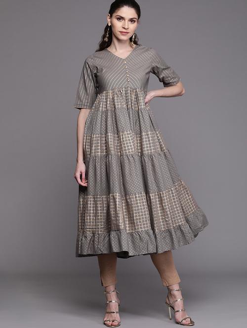 printed anarkali kurta - 17433876 - Very Small Image - 1
