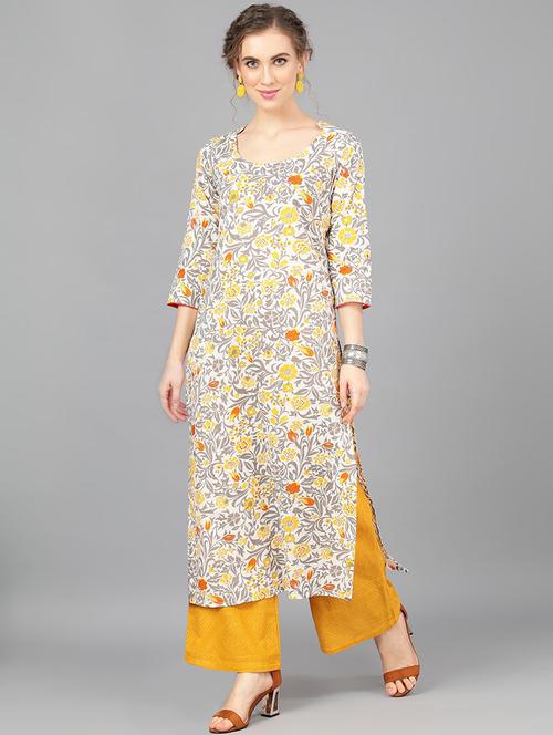 floral anarkali kurta - 17434125 - Very Small Image - 1