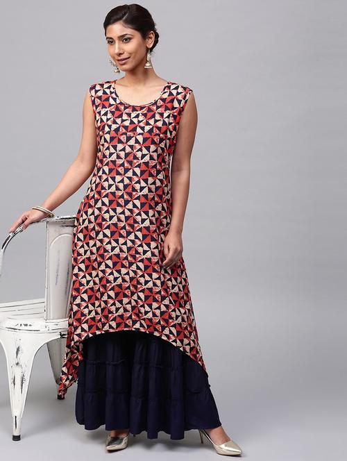 abstract a-line kurta - 17434170 - Very Small Image - 1