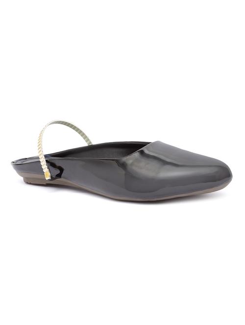 black pu slip on ballerina - 17434312 - Very Small Image - 1
