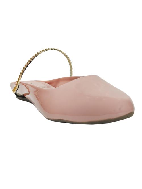pink pu slip on ballerina - 17434314 - Very Small Image - 1