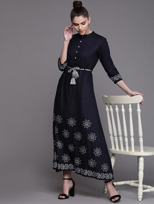 tie front maxi dress - 17434598 - Very Small Image - 1