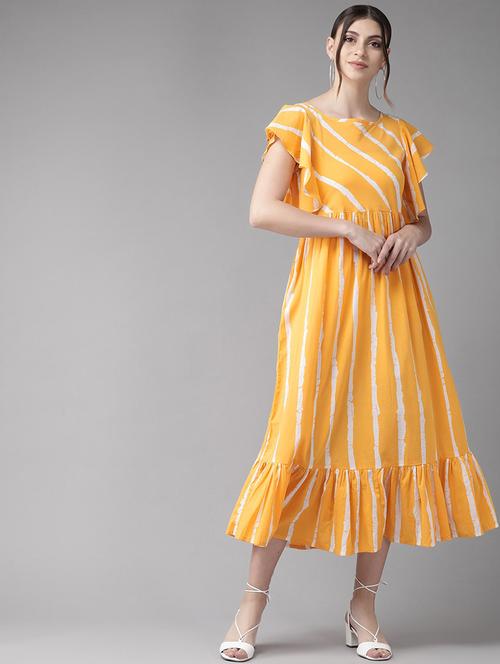 yellow cotton aline dress - 17434609 - Very Small Image - 1