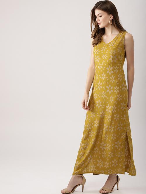 v-neck floral maxi dress - 17434700 - Very Small Image - 1