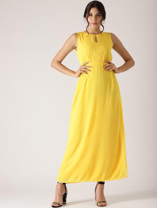 key hole neck maxi dress - 17434715 - Very Small Image - 1