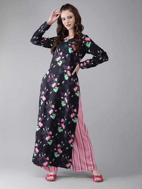 floral kurta palazzo set - 17435330 - Very Small Image - 1