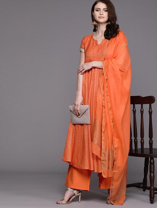 checkered kurta palazzo set - 17435464 - Very Small Image - 1