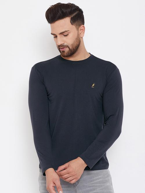 grey solid t-shirt - 17435843 - Very Small Image - 1