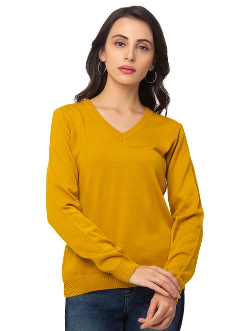 round neck solid pullover - 17437321 - Very Small Image - 1
