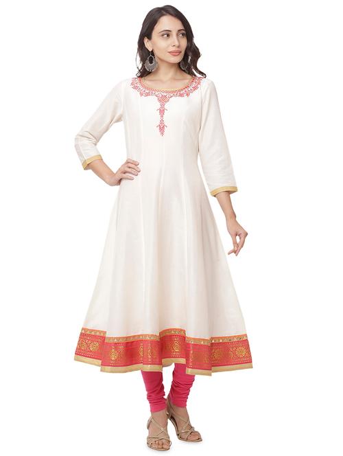 embroidered anarkali kurta - 17437340 - Very Small Image - 1
