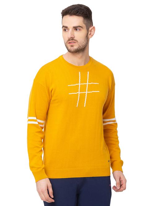 yellow printed pullover - 17437382 - Very Small Image - 1