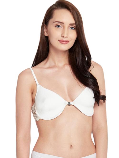 white solid front open bra - 17437628 - Very Small Image - 1