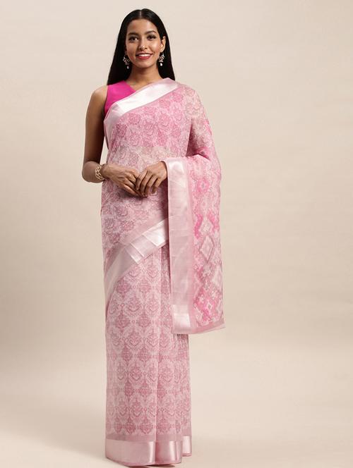 printed woven saree - 17437695 - Very Small Image - 1