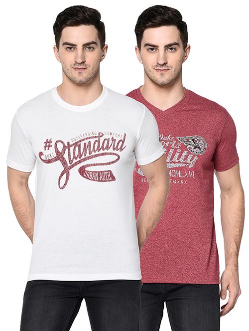 set of 2 multi colored printed t-shirts - 17437892 - Very Small Image - 1