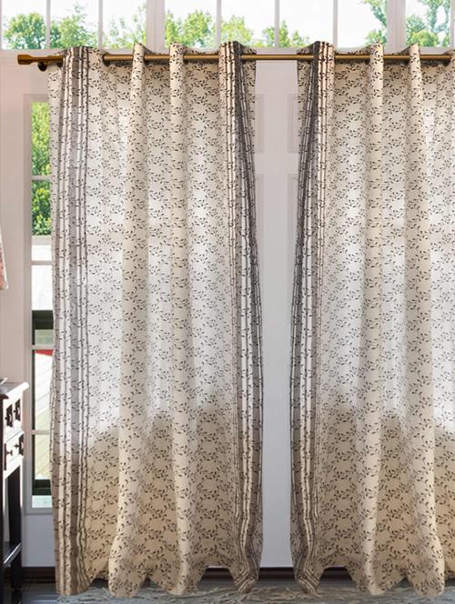 jaal printed cotton door curtain 59 x 87 inch - 17437958 - Very Small Image - 1