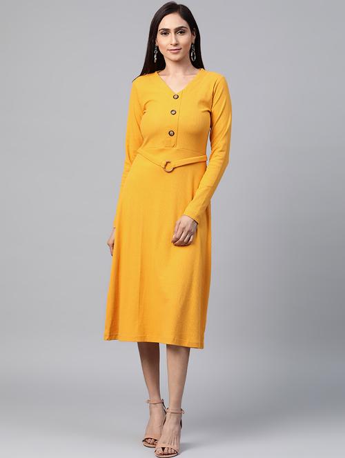 v neck a-line dress - 17438289 - Very Small Image - 1