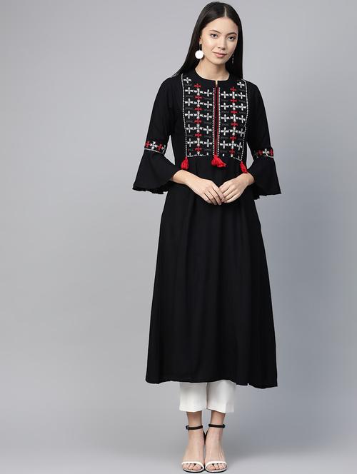 women's a-line kurta - 17438297 - Very Small Image - 1