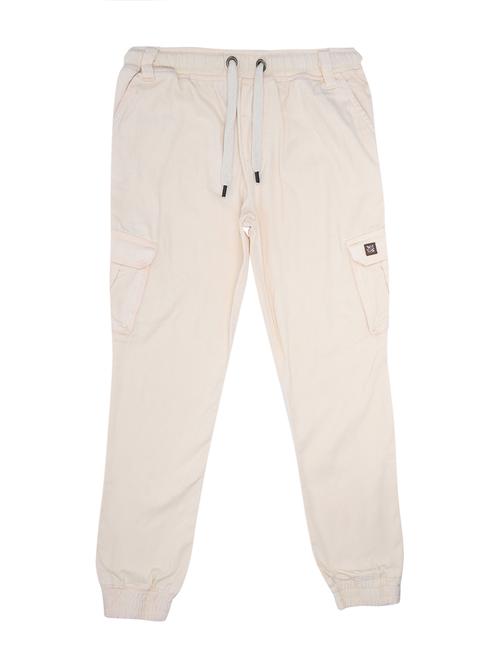 neutral cotton cargos trouser - 17438505 - Very Small Image - 1