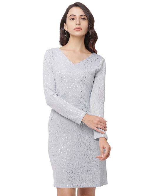 foil print sheath dress - 17438784 - Very Small Image - 1