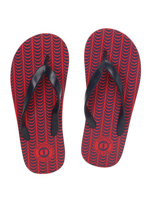 red rubber toe separator flip flops - 17440593 - Very Small Image - 1