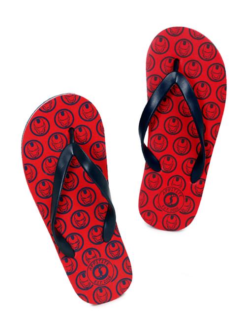 red rubber slip on flip flops - 17440605 - Very Small Image - 1