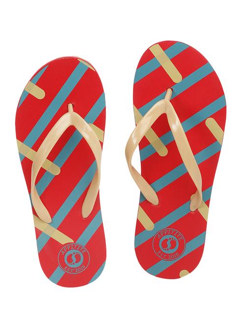 red toe separator flip flop - 17440621 - Very Small Image - 1