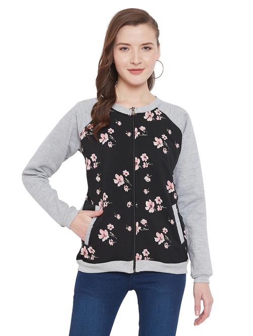 raglan sleeved floral jacket - 17440635 - Very Small Image - 1