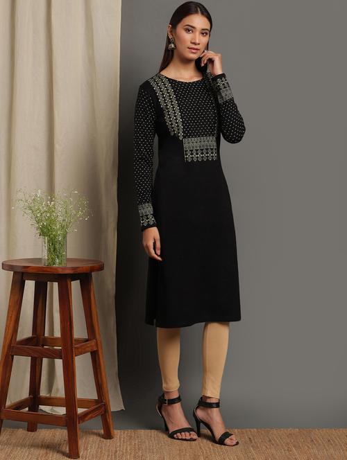 printed straight kurta - 17440645 - Very Small Image - 1