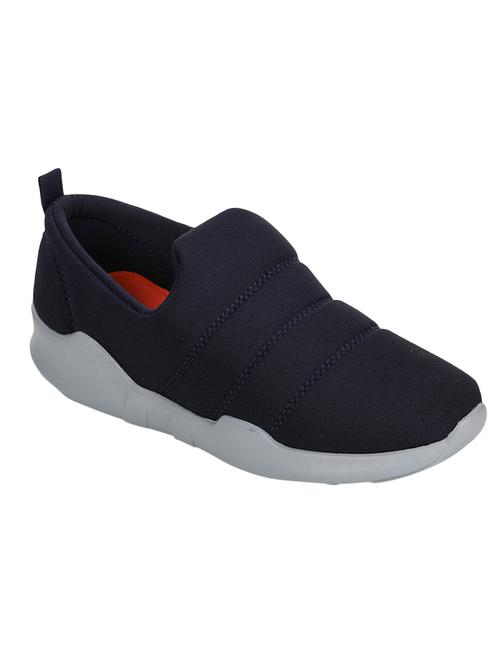 women plain navy blue slip on sport shoes - 17440674 - Very Small Image - 1