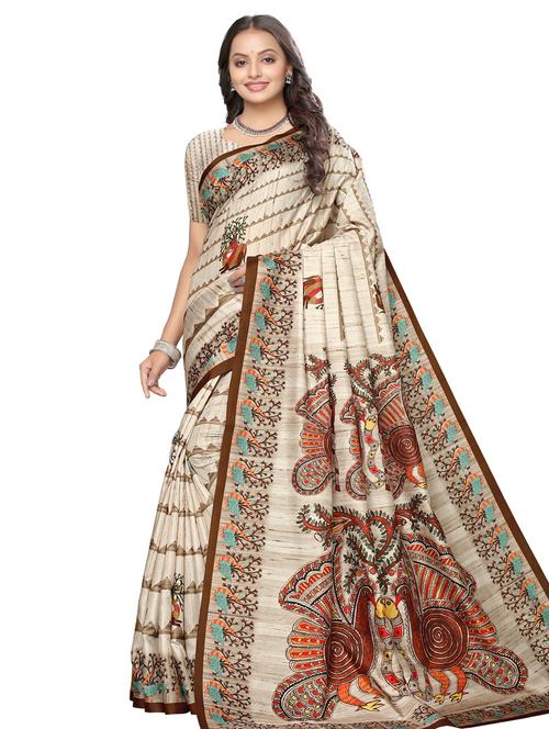 digital printed saree with blouse - 17440707 - Very Small Image - 1